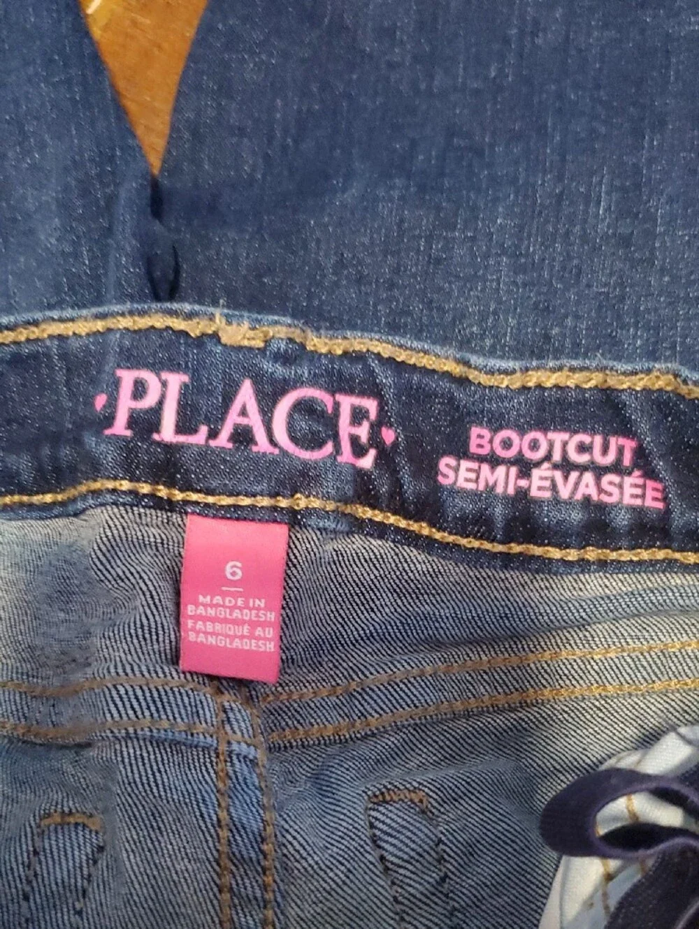The Children's Place Girls' Dark Blue Bootcut Jeans